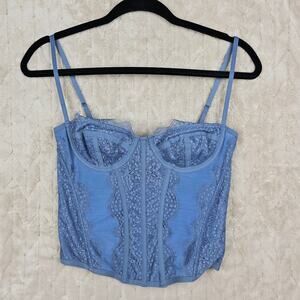 Urban Outfitters Modern Love Corset Top Medium Lace Festival Feminine Coquette